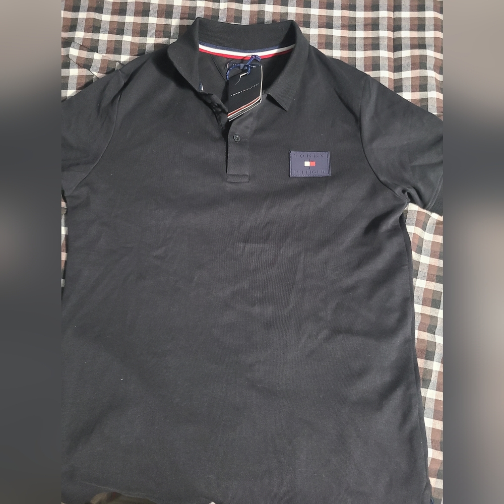 Tommy Hilfiger Classic Black Polo Shirt